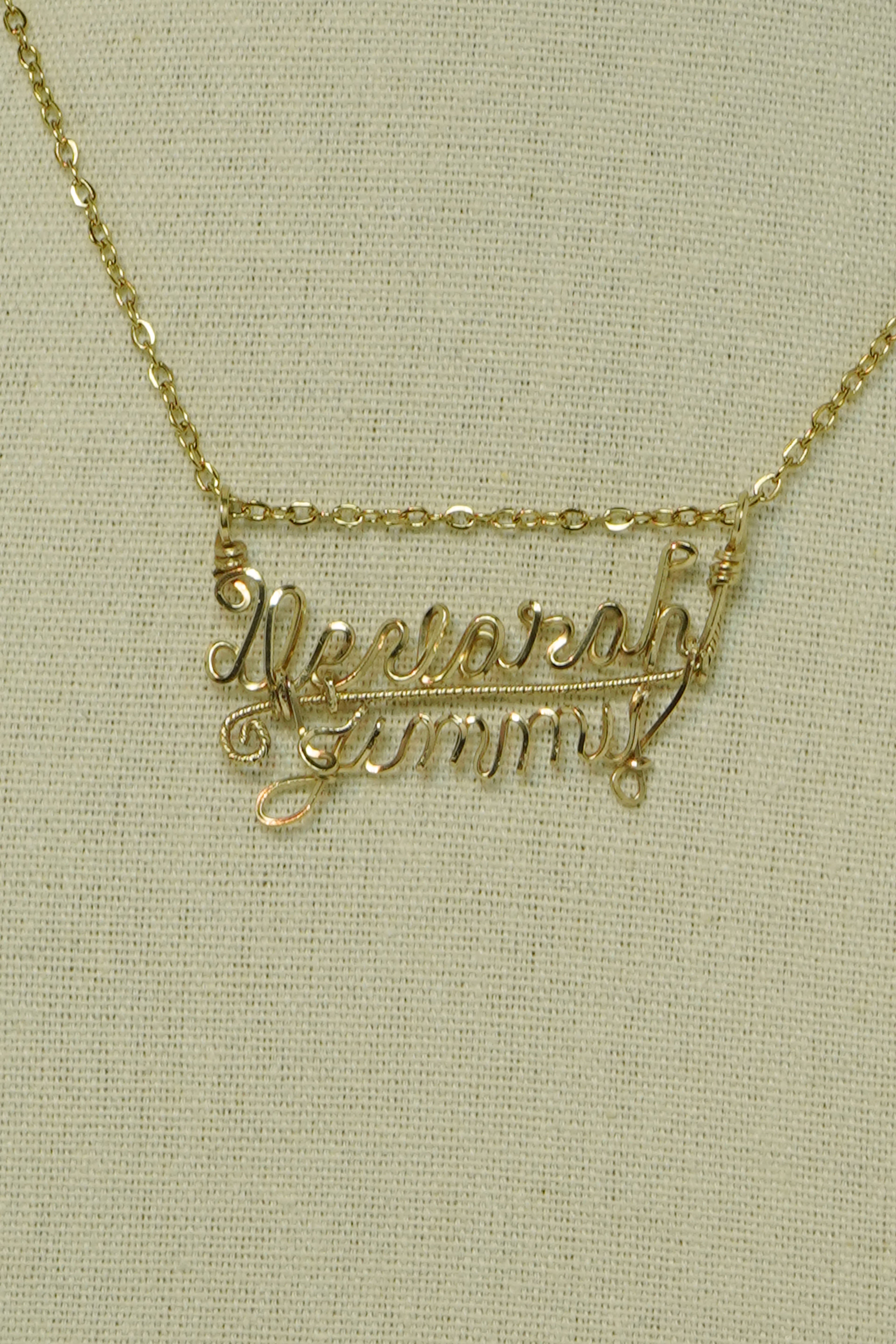 2 Names necklace
