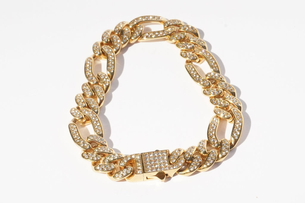 Stainless steel medium blinked bracelet