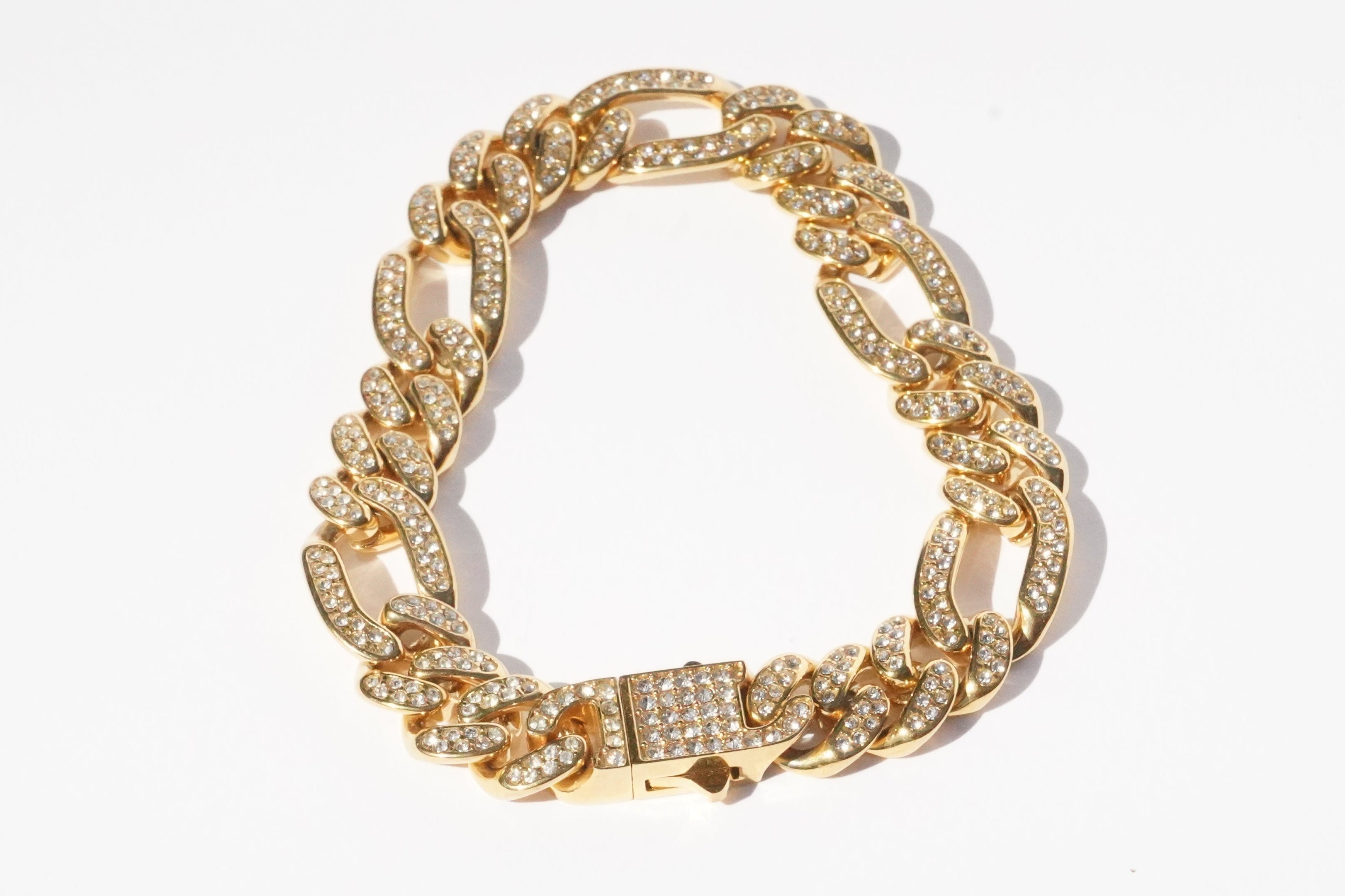 Stainless steel medium blinked bracelet