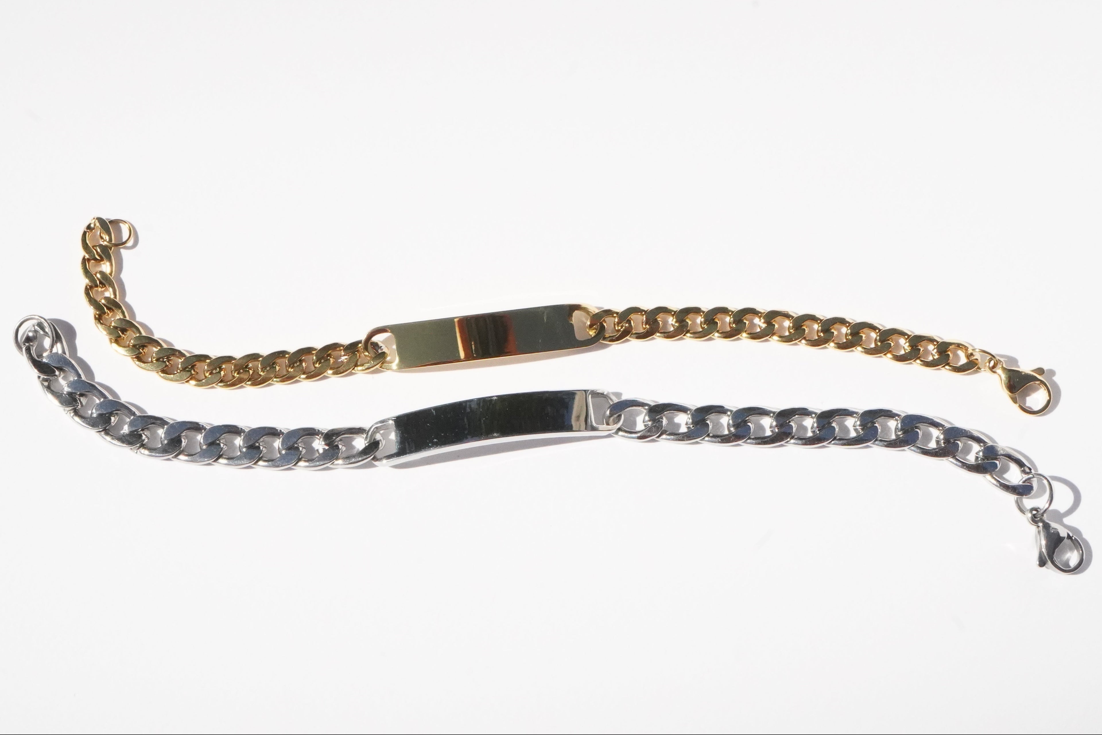 Stainless steel large bracelet