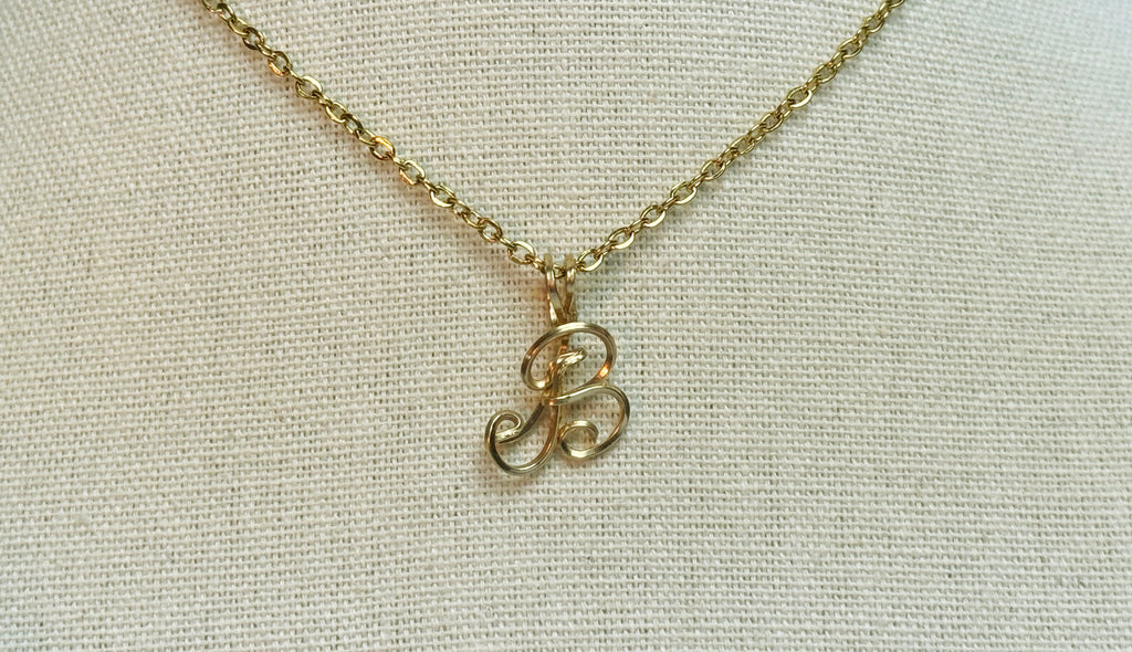 Initial necklace