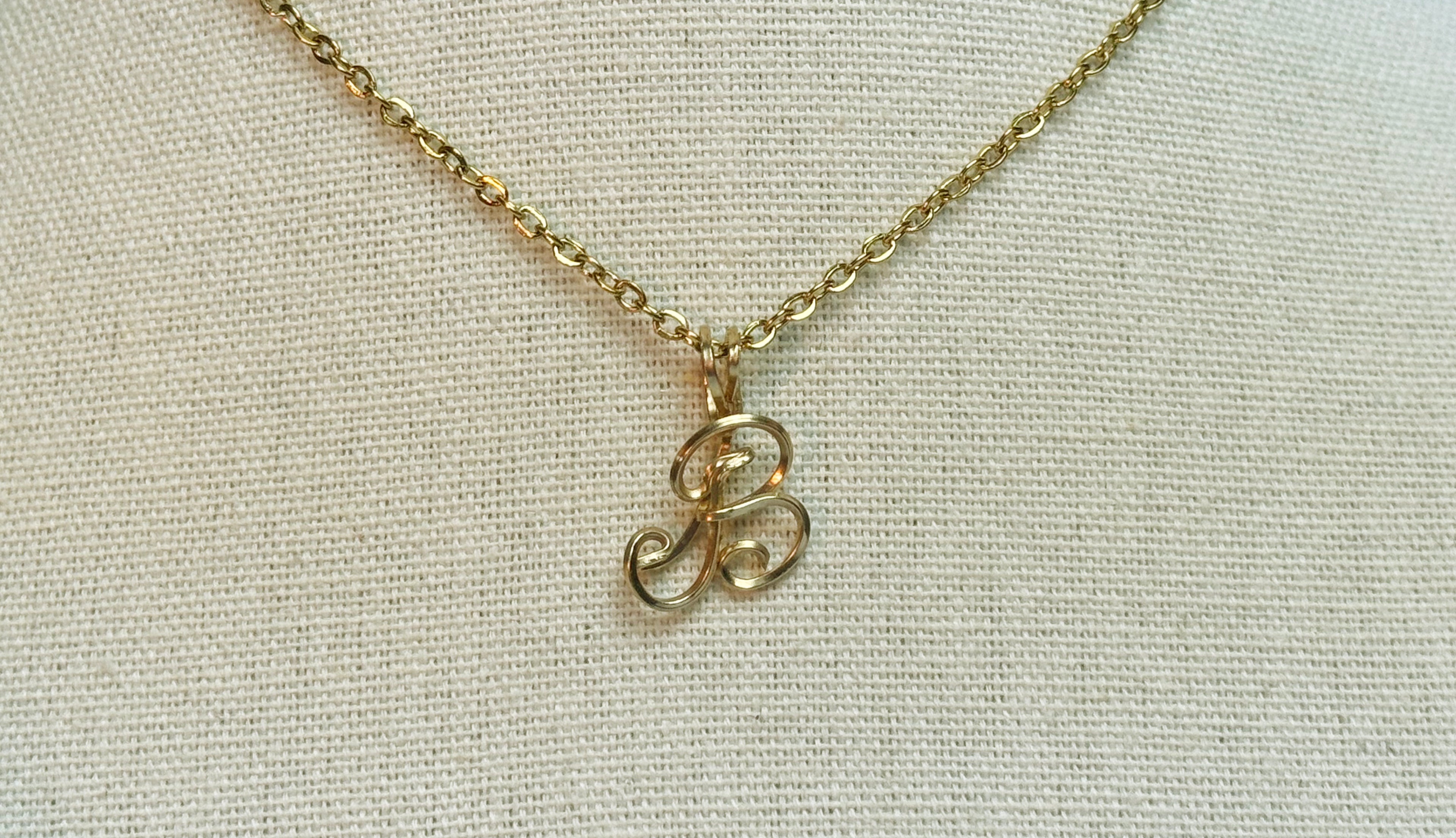 Initial necklace