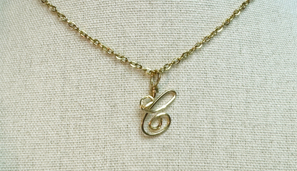 Initial necklace