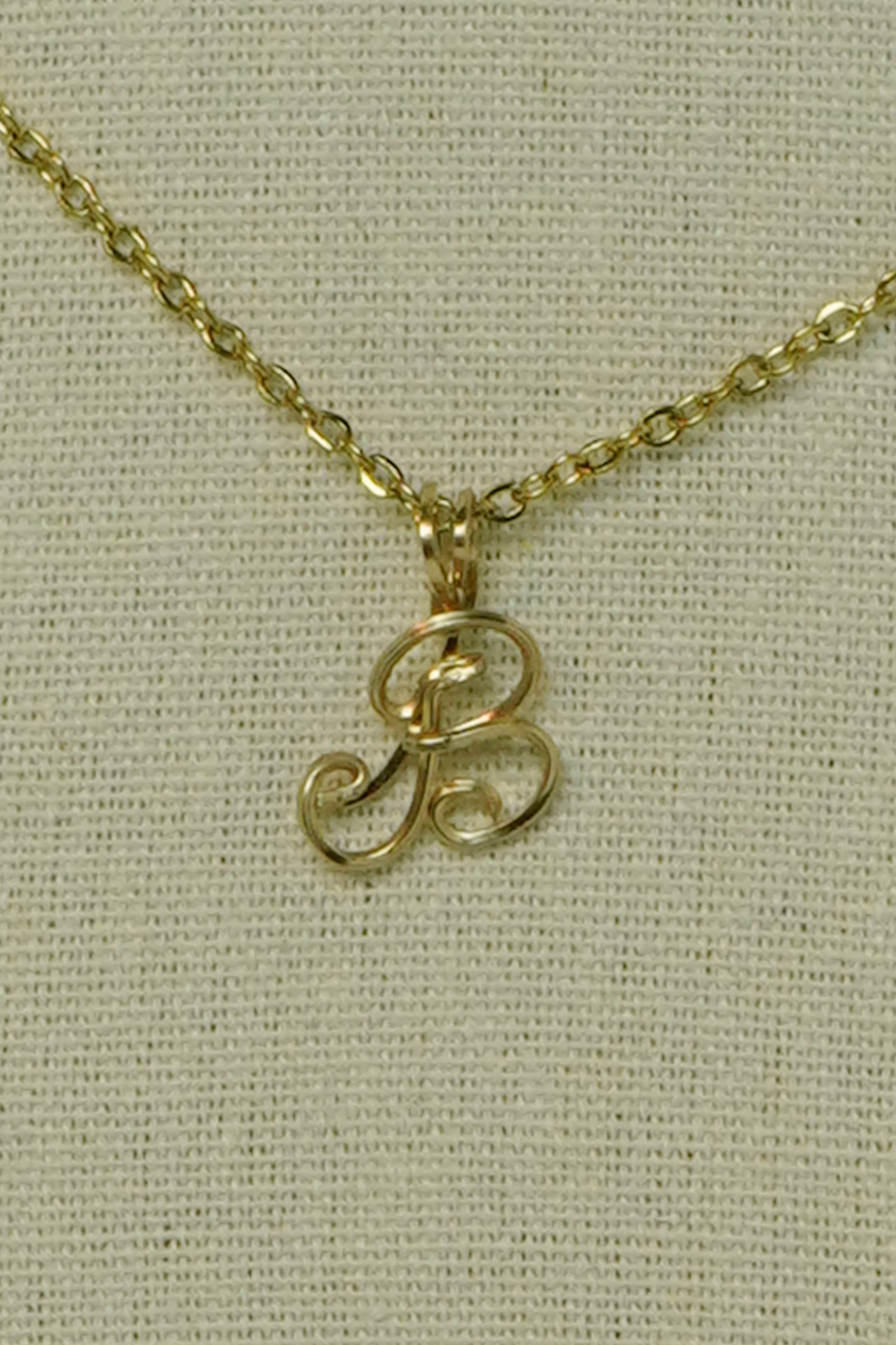 Initial necklace