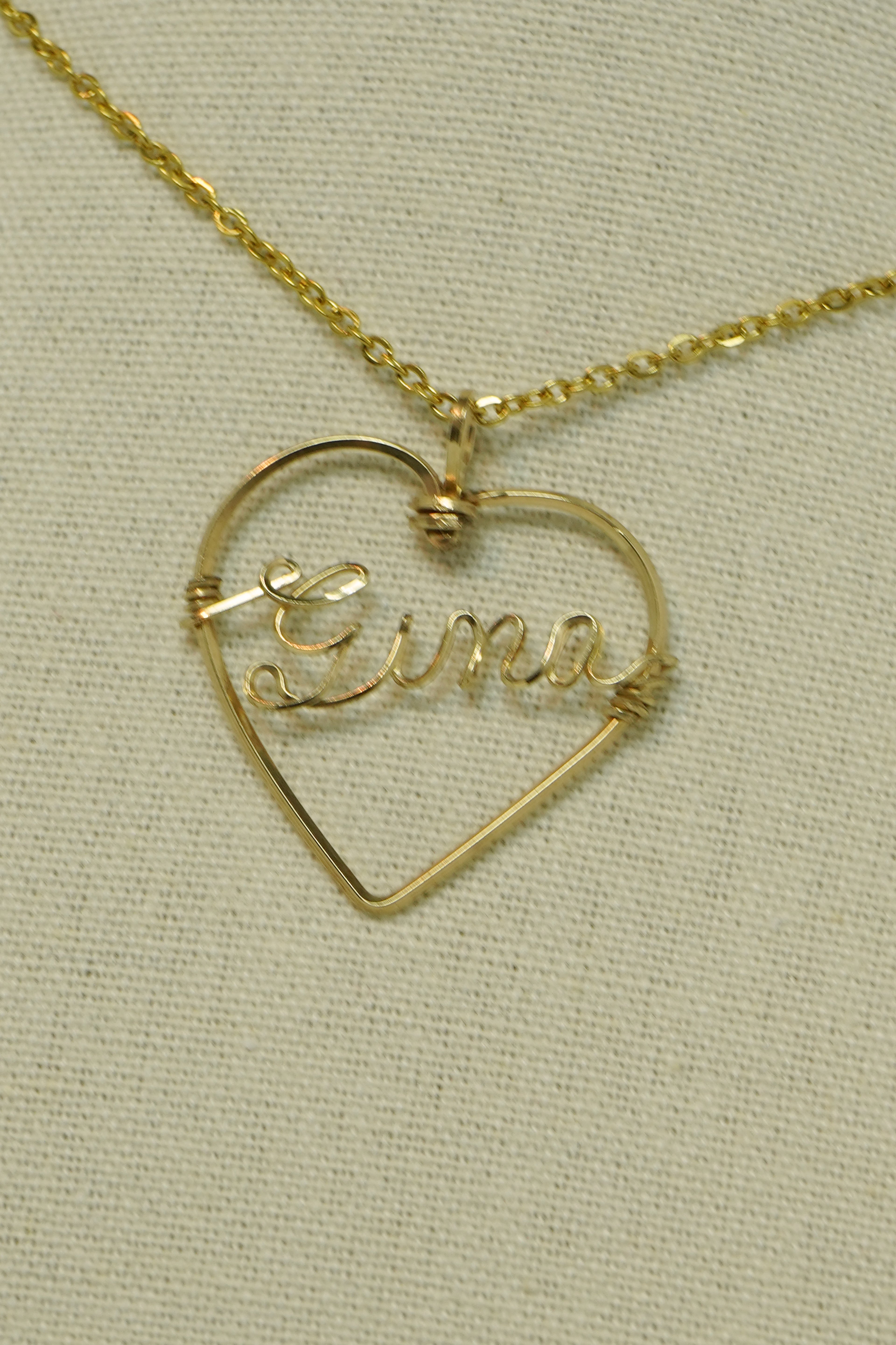 Name necklace 14 K. gold filled