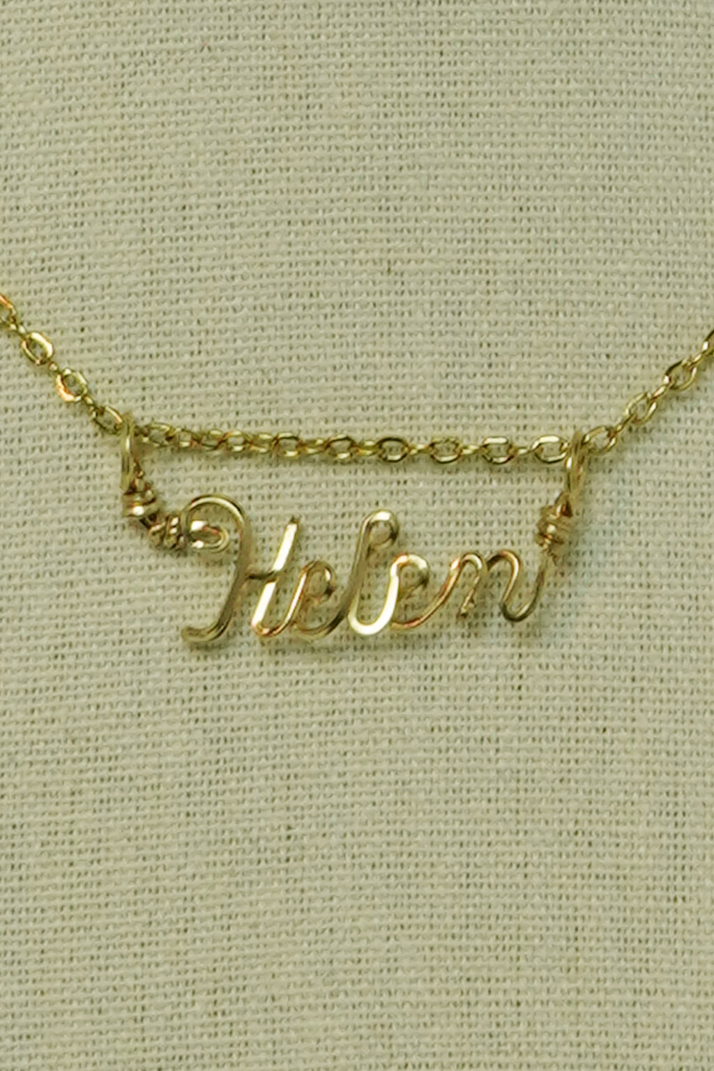 Name necklace 14 K. gold filled