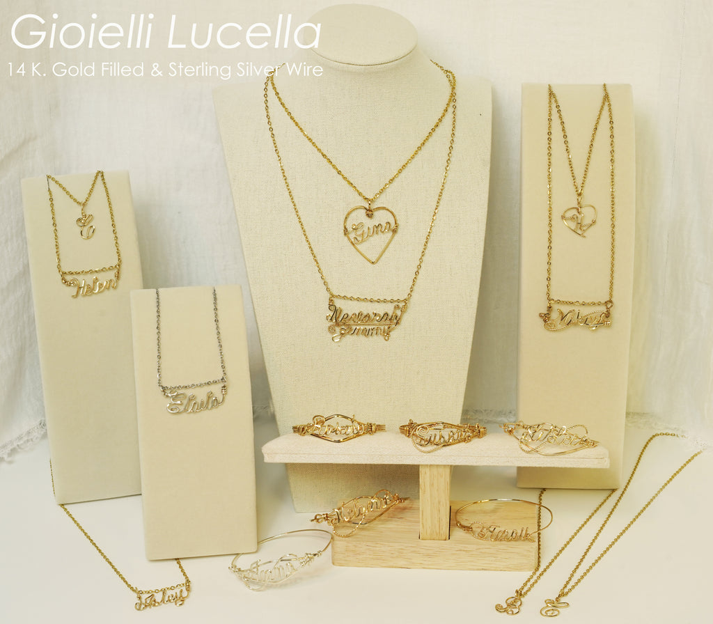 Name necklace 14 K. gold filled