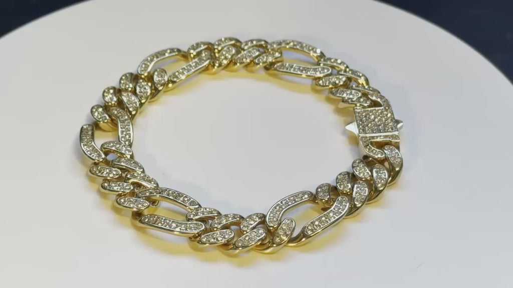 Stainless steel medium blinked bracelet